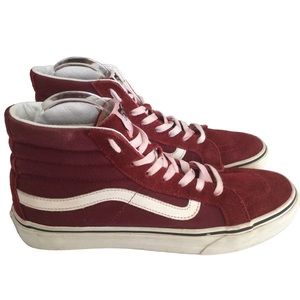 Vans Unisex Off The Wall Hi Top Suede and Canvas Skateboard Shoe W9.5,M8